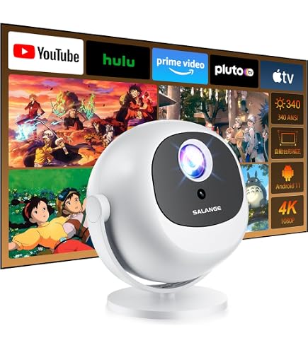 Amazon.co.jp: XBJ WIFI付きミニプロジェクター、4Kサポートポータブル